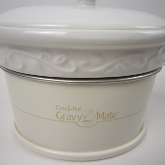 Crock Pot Ceramic Gravy Boat Electric Gravy Warmer 2.25 cup - Picture 2 of 8